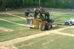 sod laid with skid steer